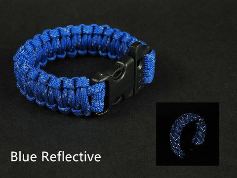 Image of Blue Reflective Paracord Bracelet
