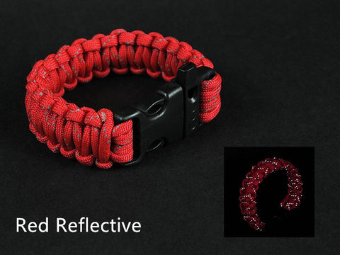 Image of Red Reflective Paracord Bracelet