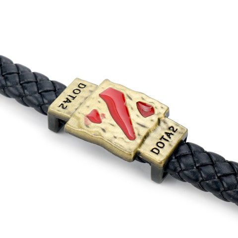 Image of Metal Dota 2 Game Leather Wristband