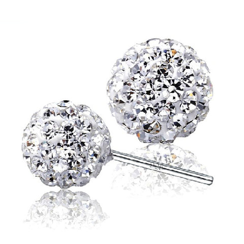 Image of crystal fireball earrings