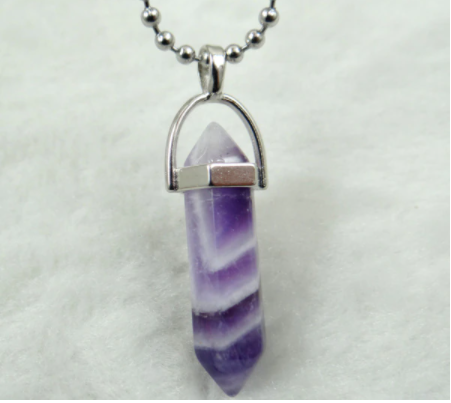 Image of Healing Quartz Crystal Stone Pendant