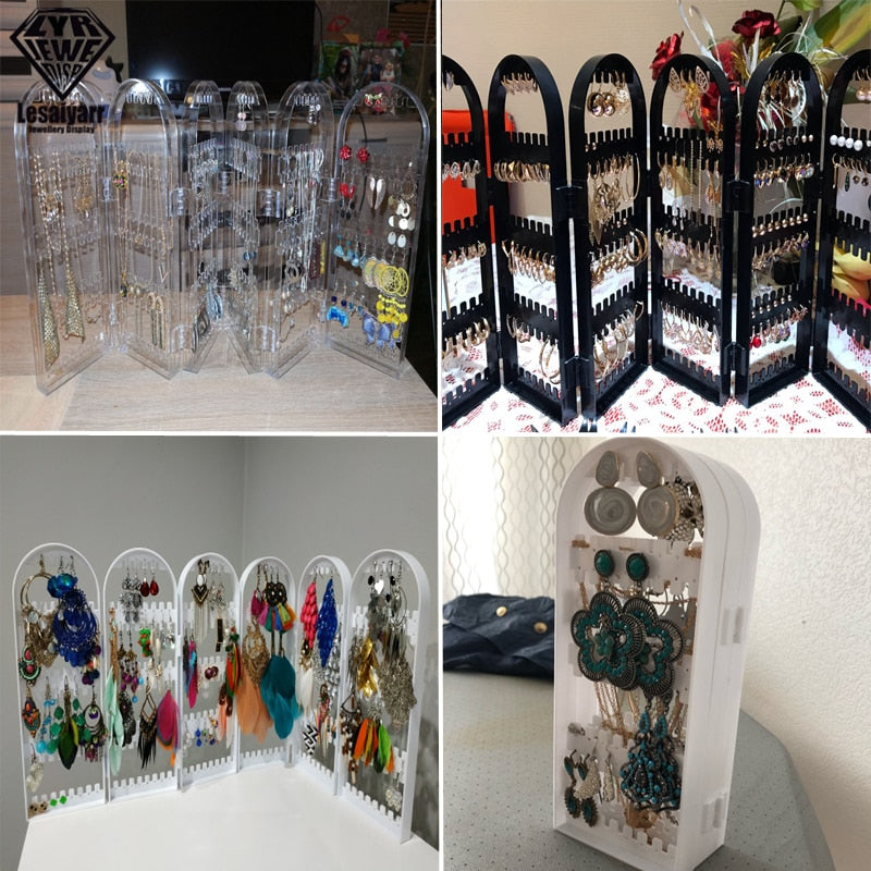 multifunctional foldable elegant jewelry display rack