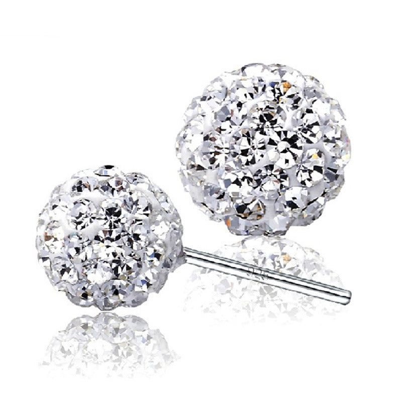 crystal fireball earrings