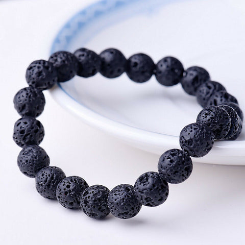 Image of Lava stone bead bracelet
