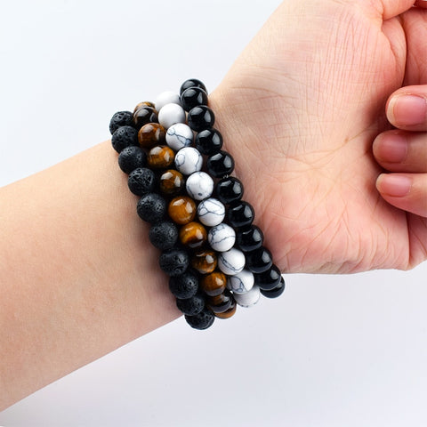 Image of Popular natural stone beads bracelets