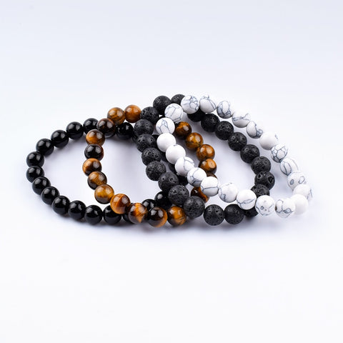 Image of 4 trendy budha beads bracelets