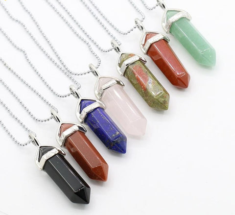 Image of Healing Crystal Stone Necklaces