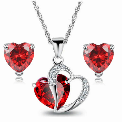 Image of Love Heart Chain Necklace