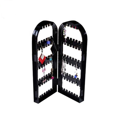 Image of 2 panels black jewelry stand